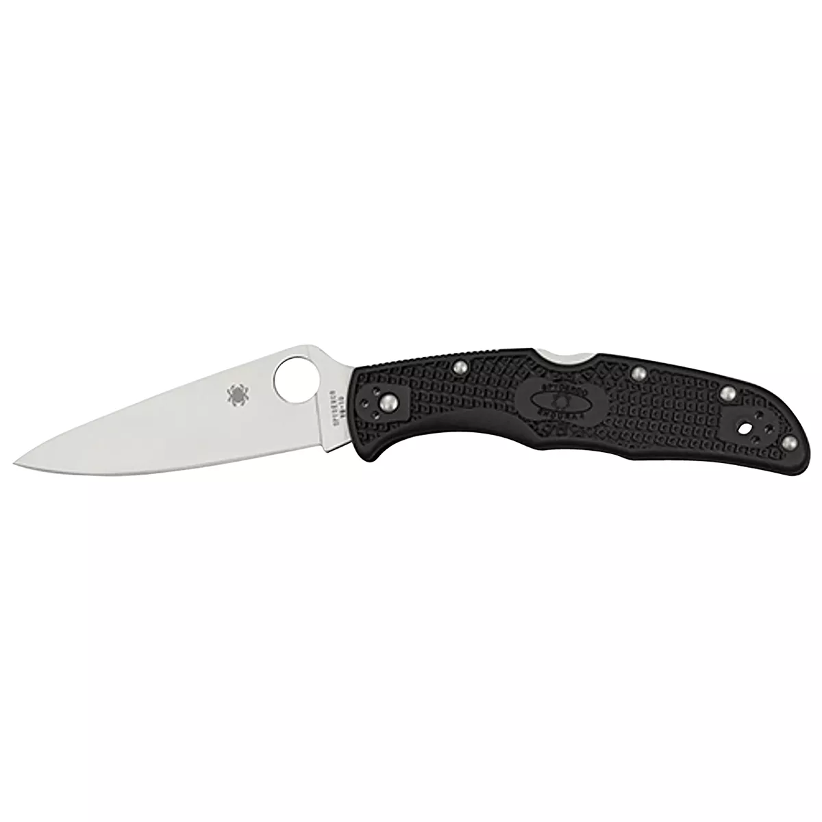 Spyderco Endura 4 Lightweight 3.75" Folding Plain Satin VG-10 SS Blade Purple Bi-Directional Texturing FRN Handle