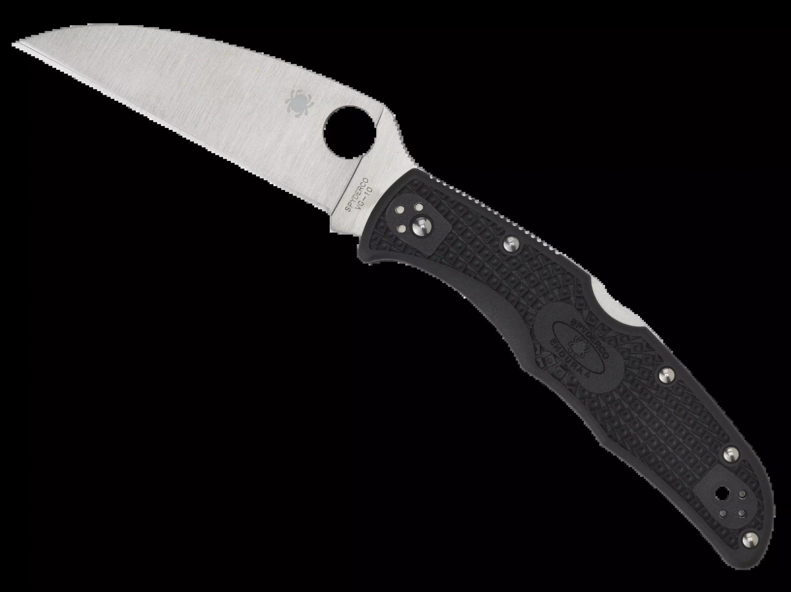 Spyderco Endura 4, Spy C10fpwcbkEndura 4 Pln 3.78 Blk