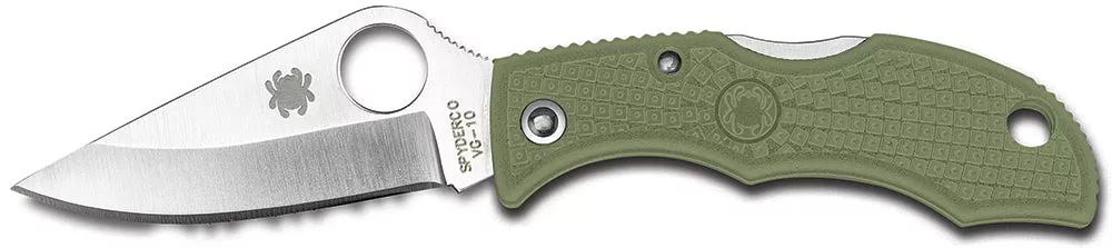 Spyderco Ladybug 3, Spy Lfgp3Ladybug 3 PlnClpnt 1.94 Grn