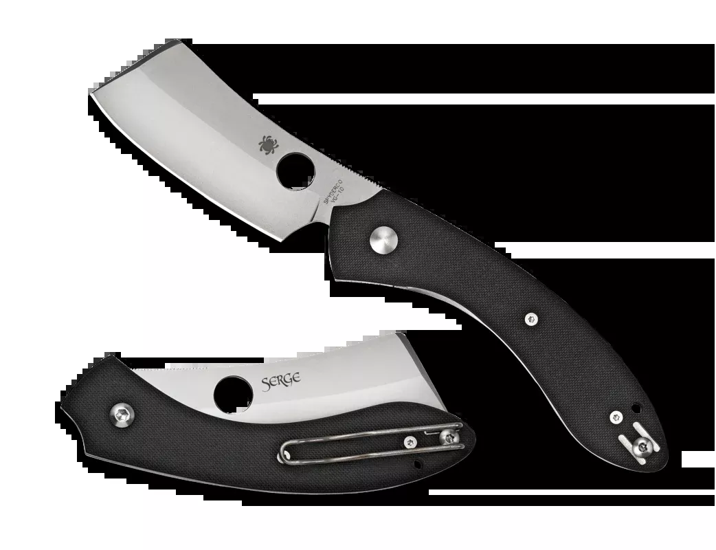 Spyderco Roc, Spy C177gp Roc Cleaver G10Pln 3.07 Blk