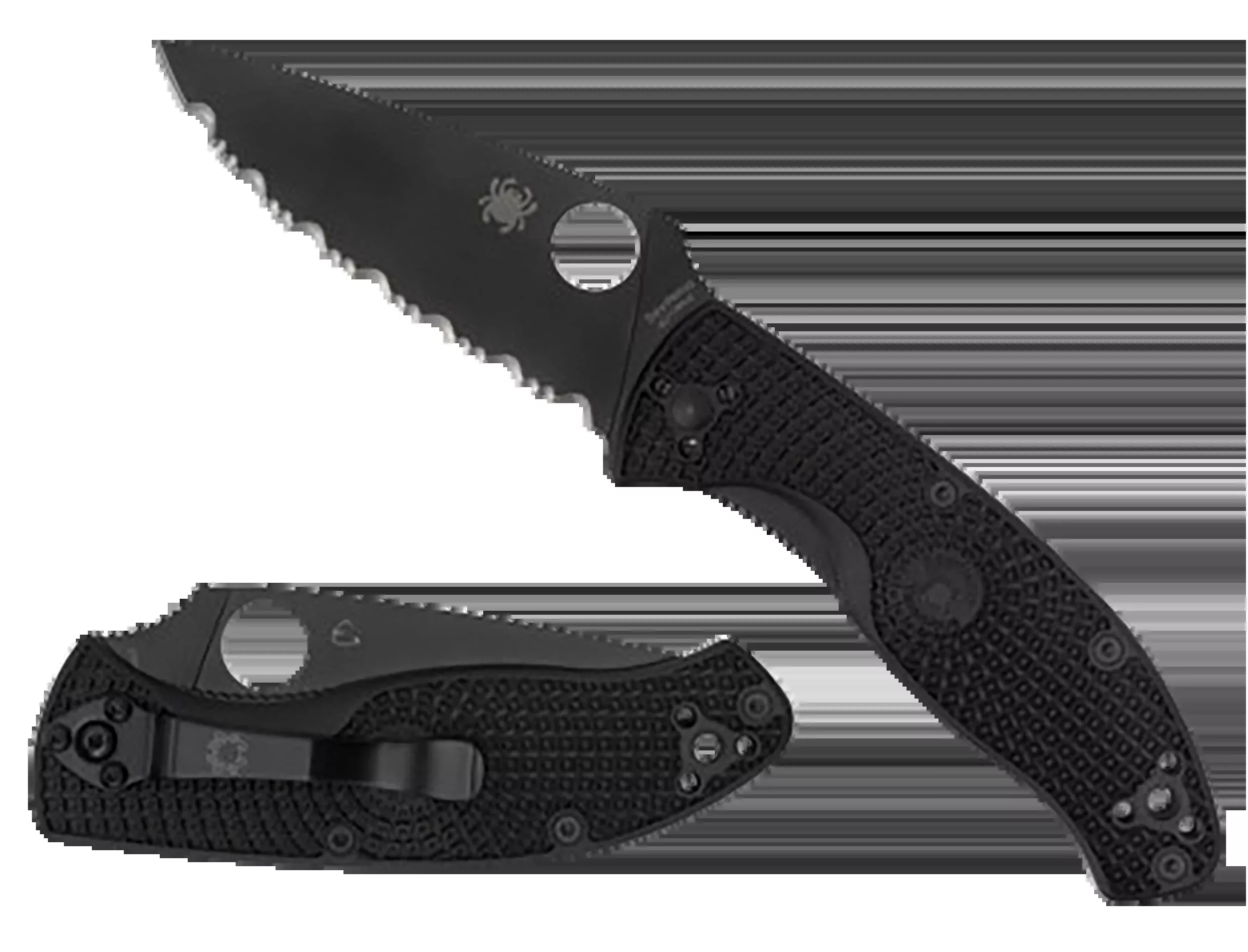 Spyderco Tenacious, Spy C122pbbk Tenacious Lightwght Blk Blade