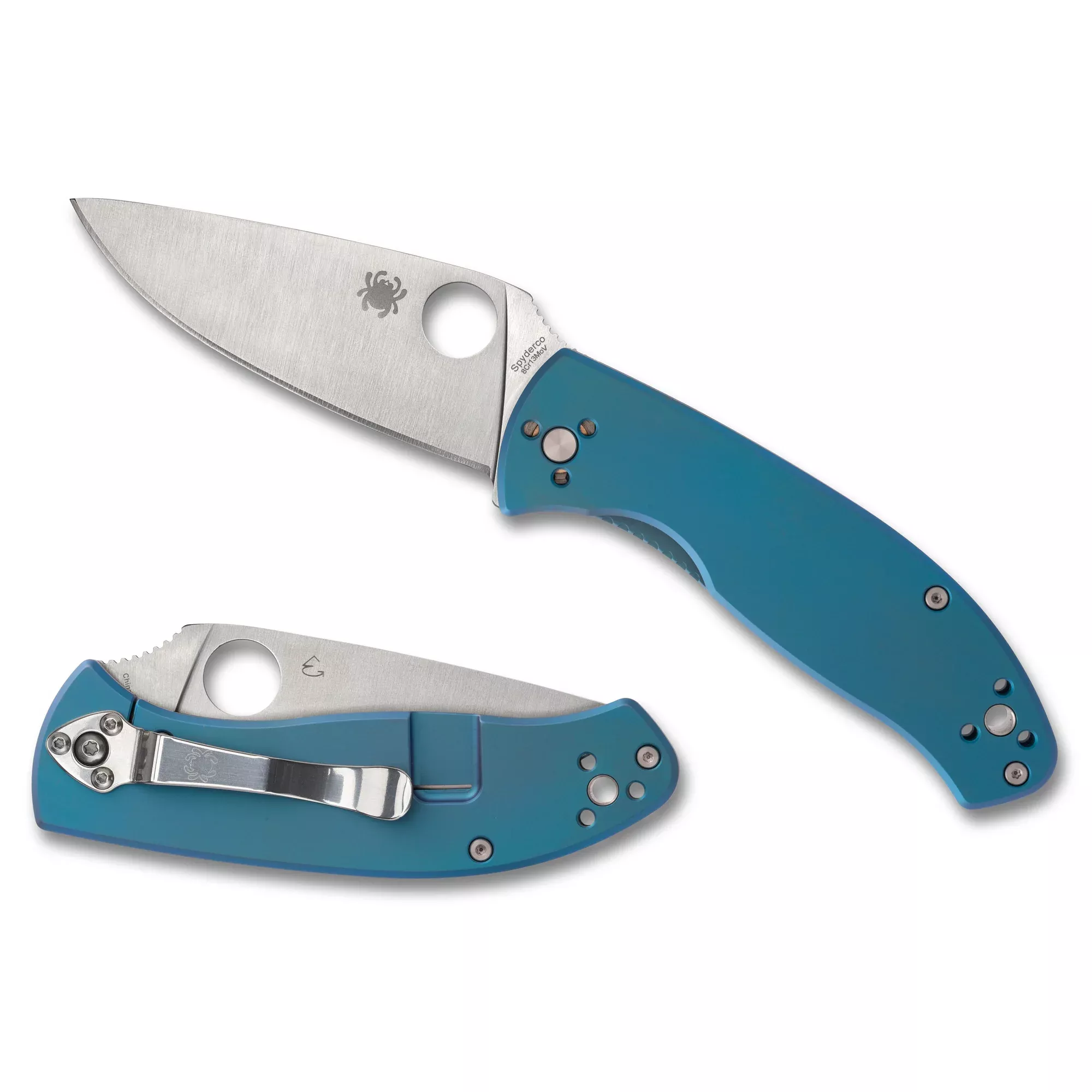 Spyderco Tenacious Ti 3.35" Blue/slv