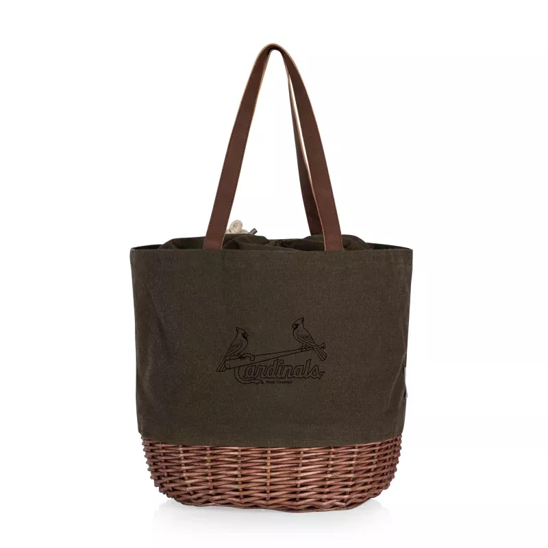St. Louis Cardinals – Coronado Canvas and Willow Basket Tote