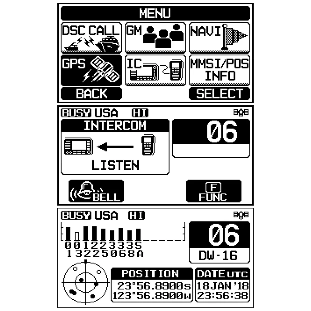 Standard Horizon GX1800G Fixed Mount VHF w/GPS – White
