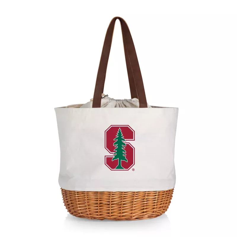 Stanford Cardinal – Coronado Canvas and Willow Basket Tote