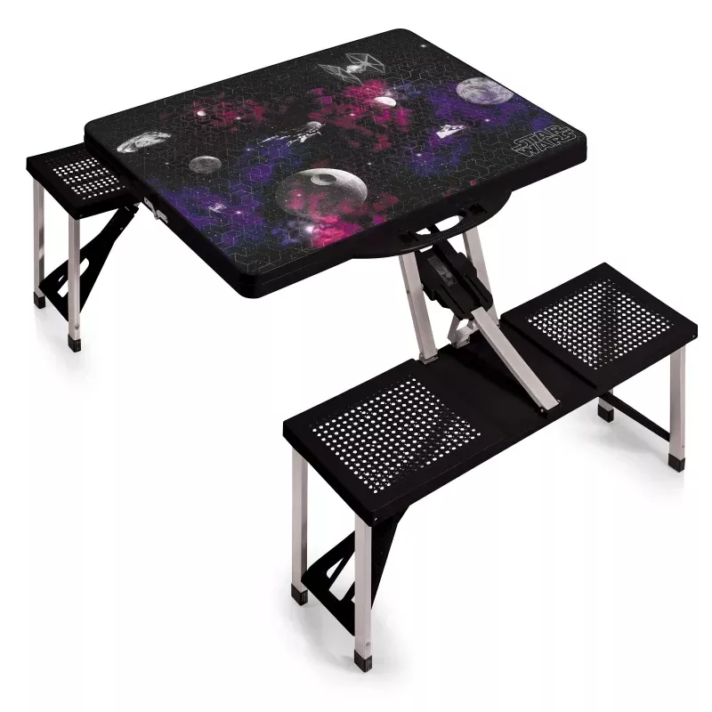 Star Wars Death Star – Picnic Table Portable Folding Table with Seats