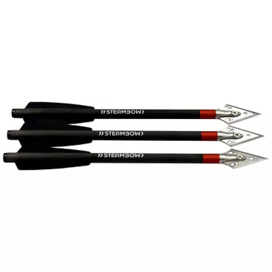 Steambow AR-Series Carbon Light Broadhead Arrows, Set of 3
