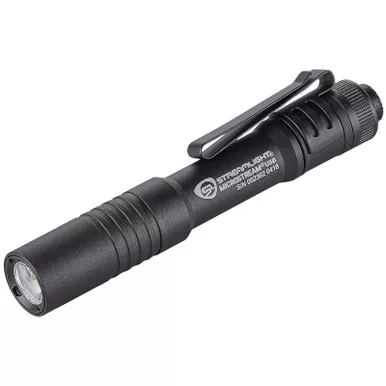 Streamlight 66601 MicroStream USB Pocket Light Black Anodized 50/250 Lumens White C4 LED