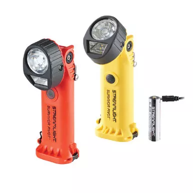 Streamlight Survivor Pivot USB Intrinsically Safe Class I, Div. 2 Rated Rechargeable Flashlight with Magnet
