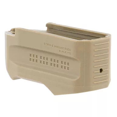 Strike Industries EMP+5FDE Enhanced Magazine Plate made of Polymer with Flat Dark Earth Finish for Magpul PMAG Gen M3 (Adds 5rds)