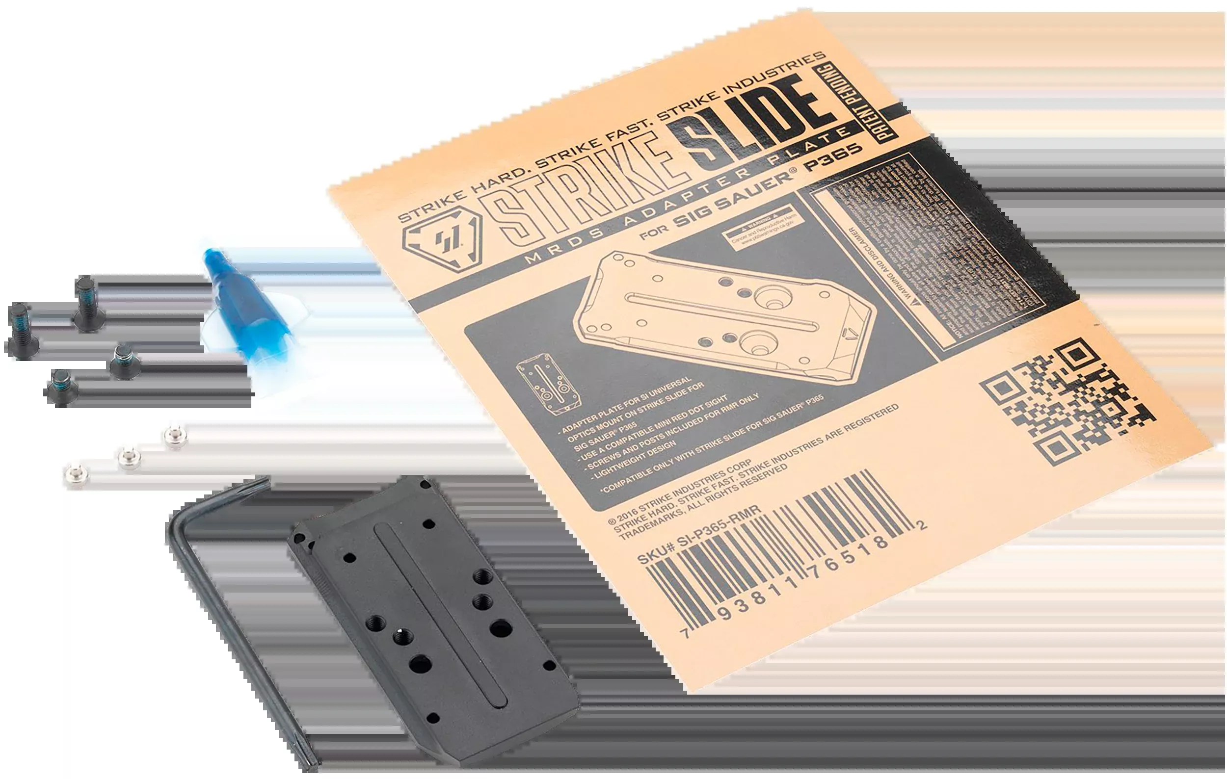 Strike Strike, Si P365-rmr P365 Mrds Adapter Plate
