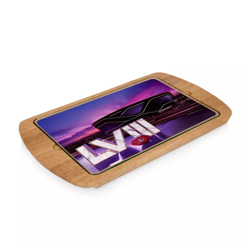 Super Bowl 58 – Billboard Glass Top Serving Tray