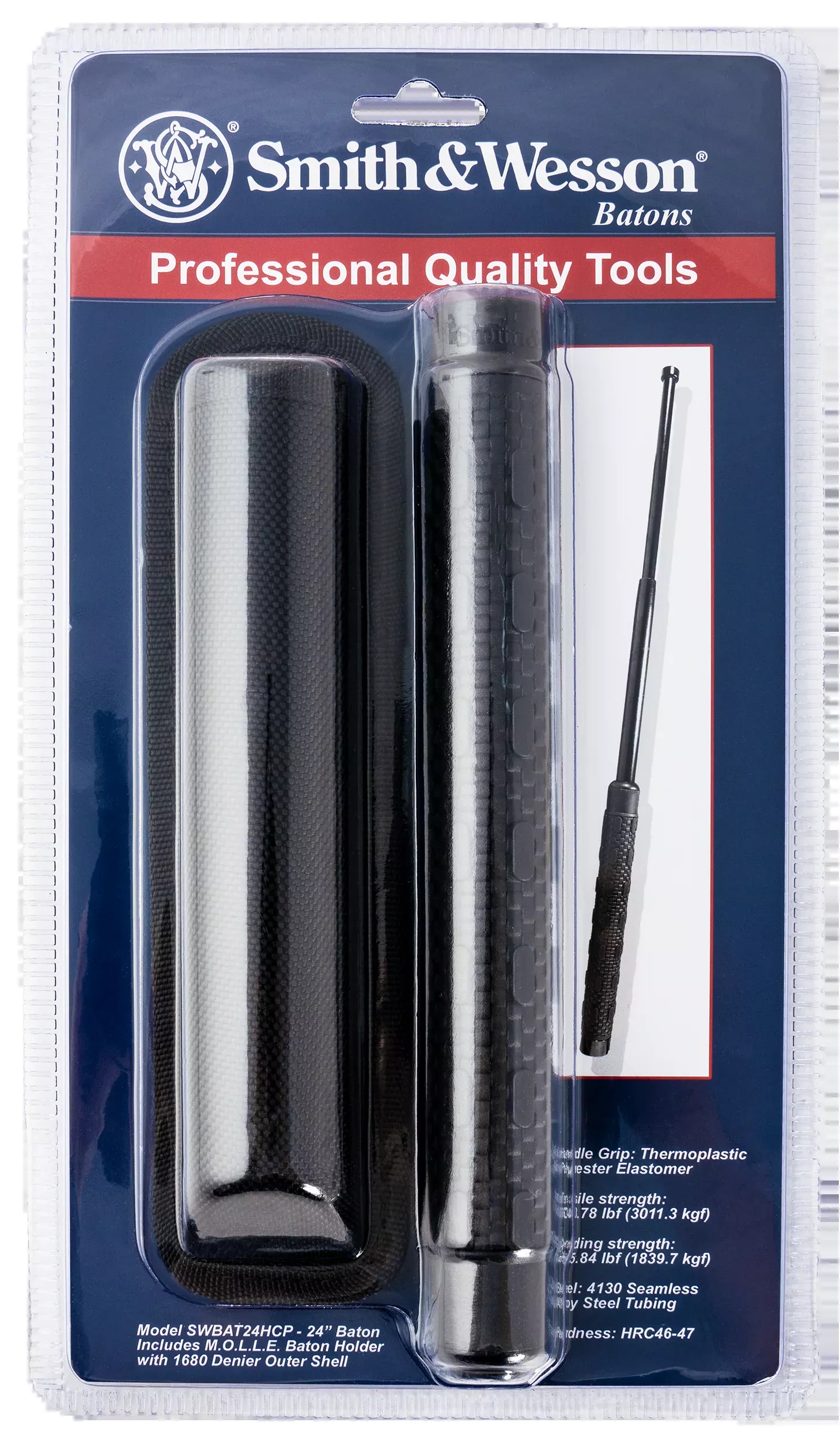 Sw Knives Smith & Wesson, Swk Swbat24hcpBaton 24in Lite Collapsible