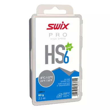 SWIX HS6 Blue -6°C/-12°C 60g Glide Wax (HS06-6)