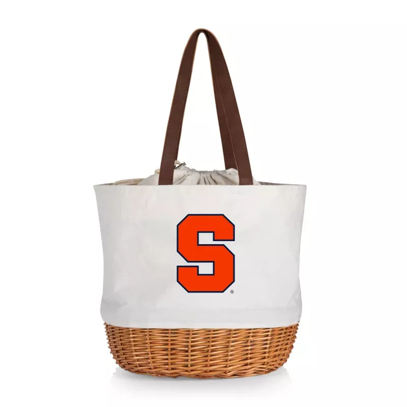 Syracuse Orange – Coronado Canvas and Willow Basket Tote