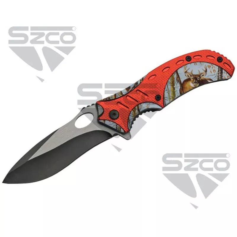 SZCO Deer Liner Lock Knife 4.5 in.