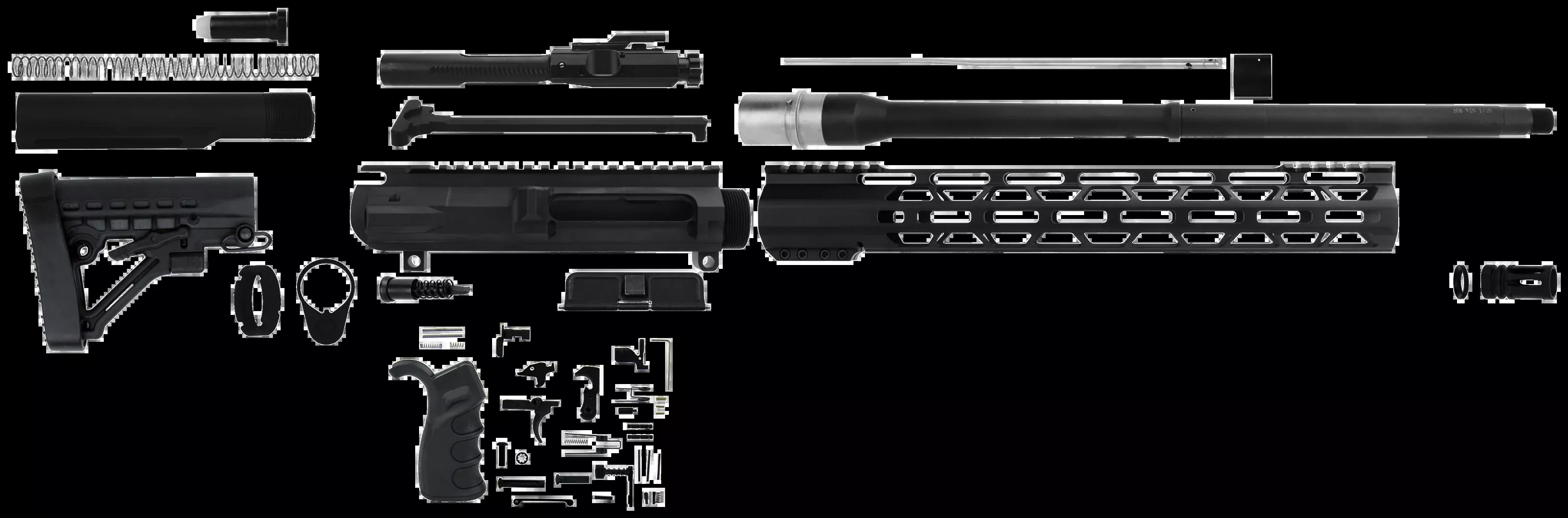 Tacfire Ar Build Kit, Tacfire Ss-rk308-lpk-18bn308 Rfl Build Kit