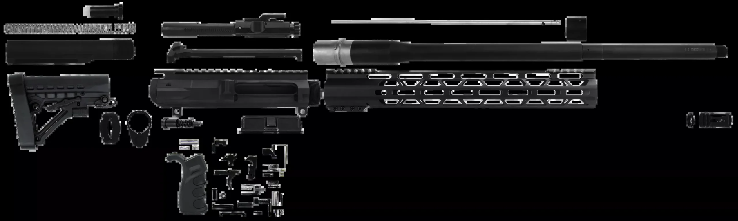 Tacfire Ar Build Kit, Tacfire Ss-rk6.5crd-lpk-20bn 6.5 Rfl Build Kit
