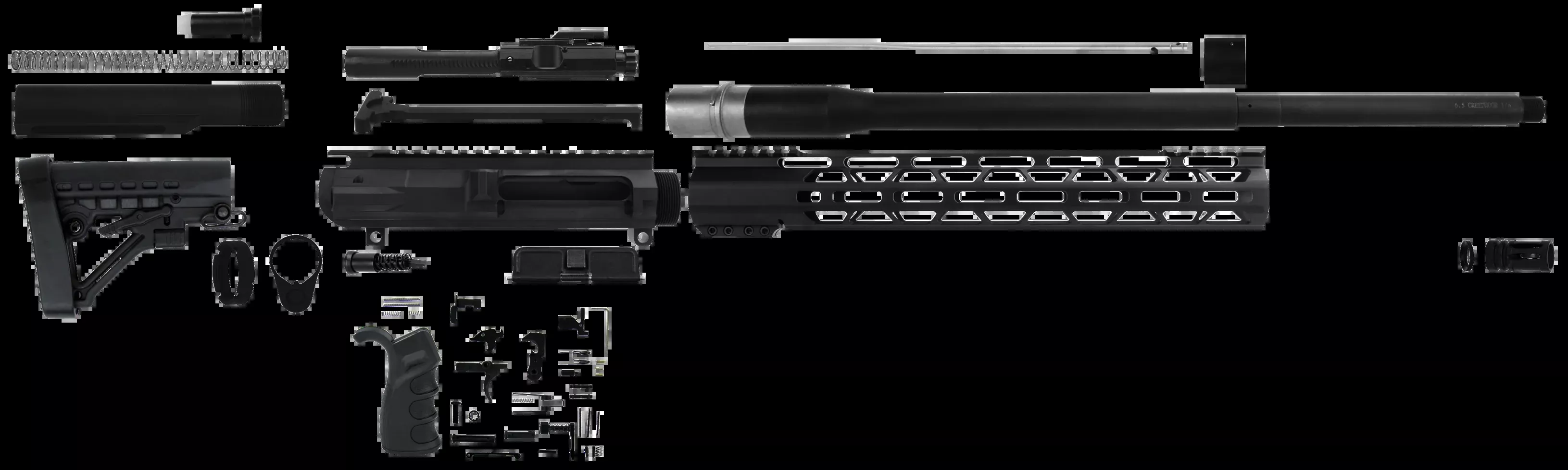 Tacfire Ar Build Kit, Tacfire Ss-rk6.5crd-lpk-20bn 6.5 Rfl Build Kit