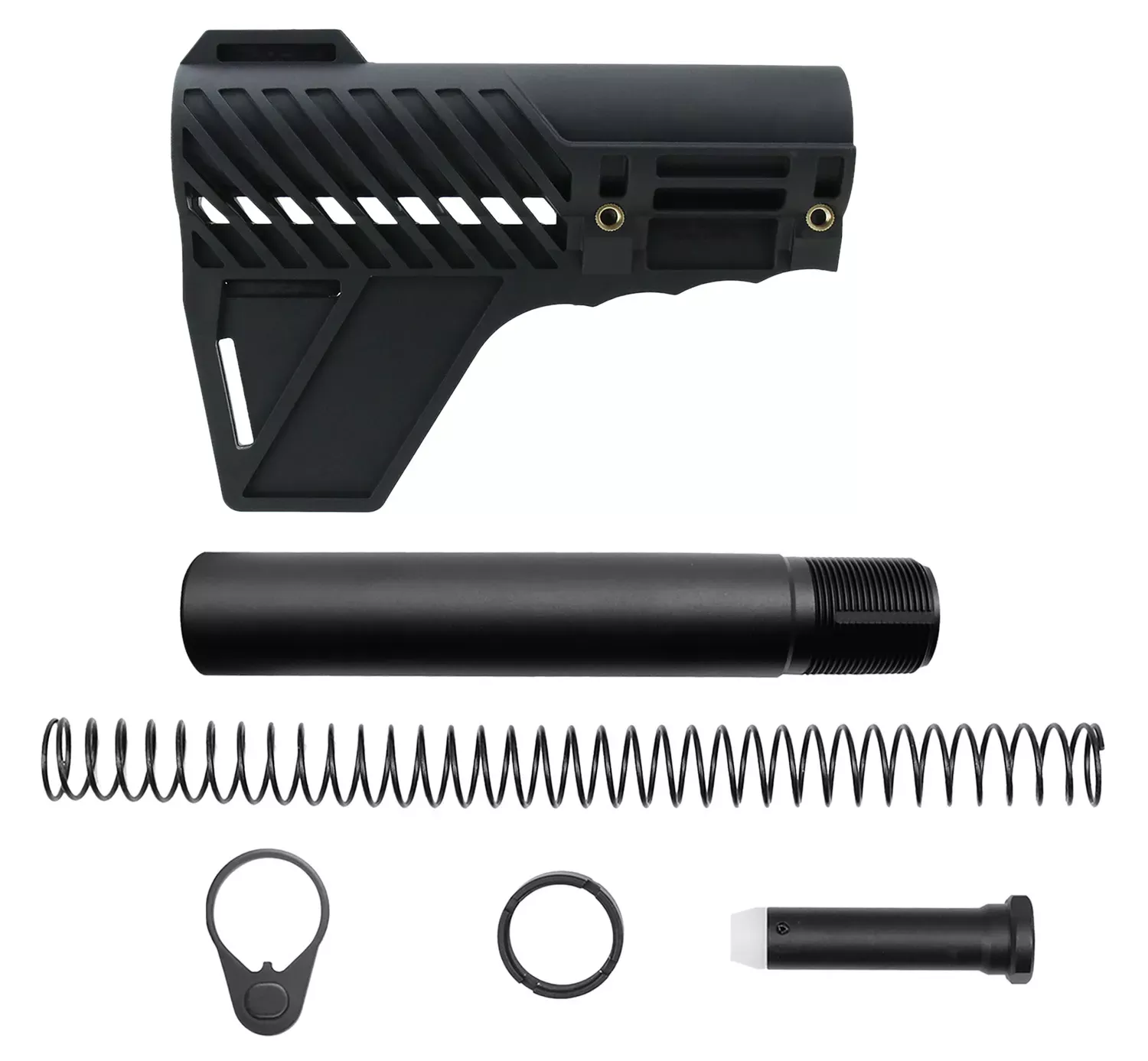 TacFire SP34-49A AR Pistol Brace Firearm Brace AR Platform Buffer Tube Included Black SP34-49A