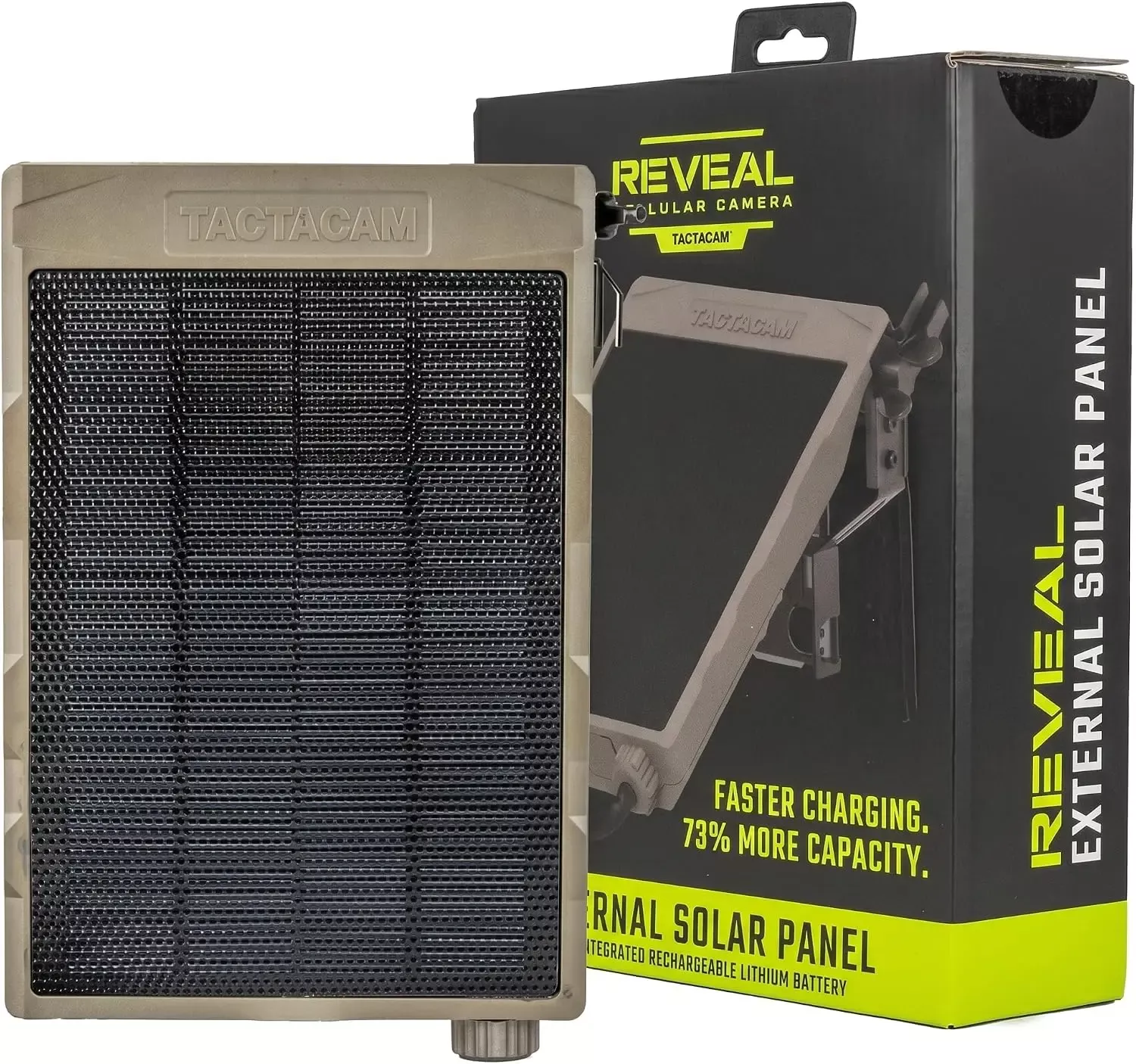 Tactacam Reveal Rechargeable Solar Power Panel for Reveal Trail Cameras Black RV-EXT-V2