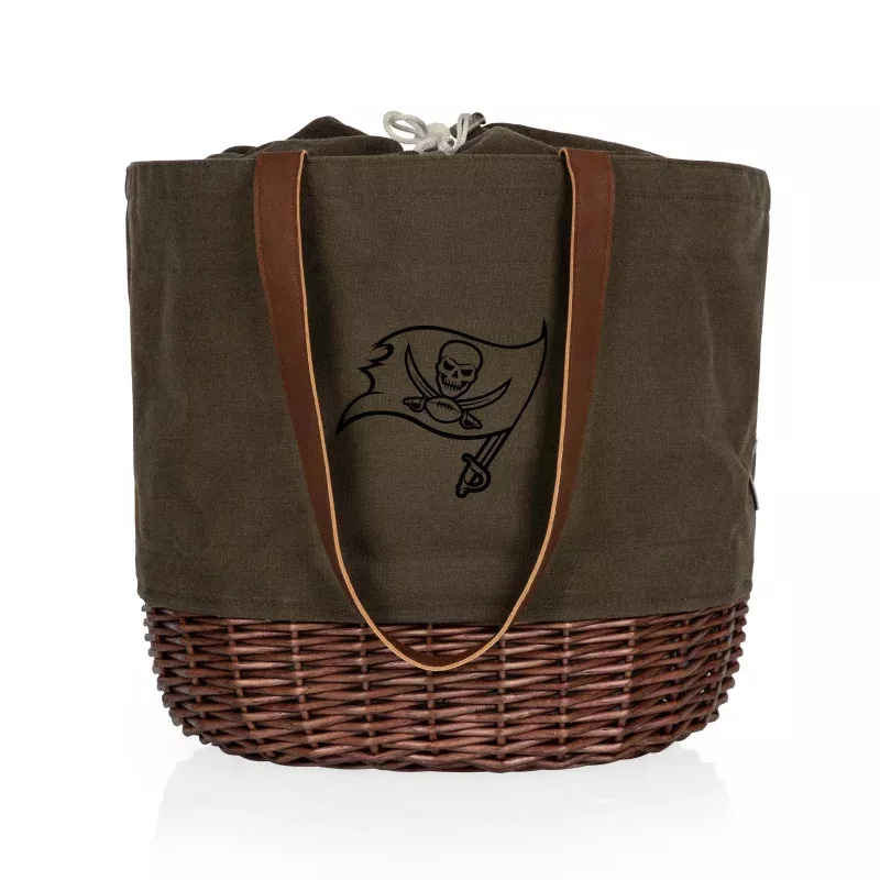 Tampa Bay Buccaneers – Coronado Canvas and Willow Basket Tote
