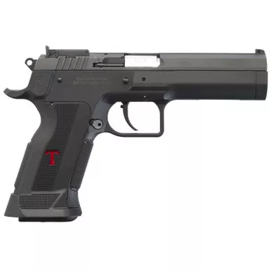 Tanfoglio IFG TFSTOCK3P10 Stock III Full Size 10mm Auto 13+1, Black Polygonal Rifled Barrel, Black Serrated Slide, Black Polymer Frame w/Beavertail, Black Polymer Grip