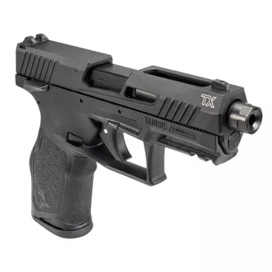 Taurus 1-2TX22341-5X10 TX22 Full Size Frame 22 LR 10+1 4.10" Black Non-Threaded Barrel, Black Serrated Slide, Black Polymer Frame w/Picatinny Rail, Ergonomic Grip, 5 Mags