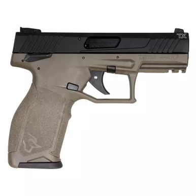 Taurus 1-TX22141O10 TX22 Full Size Frame 22 LR 10+1 4.10" Matte Black Threaded Barrel, Matte Black Serrated Slide, OD Green Polymer Frame w/Picatinny Rail, Textured Grip
