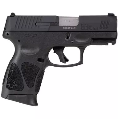 Taurus 1G3CSR9031 G3C Compact Frame 9mm Luger 12+1 3.26" Matte Stainless Steel Barrel, Matte Black Tenifer Serrated Steel Slide, Black Polymer Frame w/Picatinny Rail, Black Polymer Grip, Right Hand