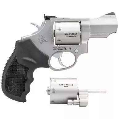 Taurus 2-692029 692 Medium Frame 357 Mag/38 Special +P/9mm 7 Shot 2.50" Matte Stainless Cylinder/Frame/Barrel Transfer Bar Safety