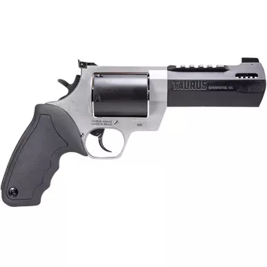 Taurus 2500055RH Raging Hunter Large Frame 500 S&W Mag 5rd 5.12" Matte Black Ported/Target Crown Barrel, Matte Black Oxide Cylinder, Matte Stainless Stainless Steel Frame, Black Rubber Grip