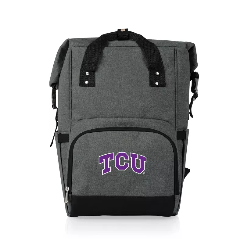 TCU Horned Frogs – On The Go Roll-Top Backpack Cooler