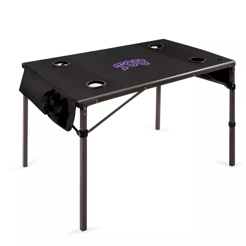 TCU Horned Frogs – Travel Table Portable Folding Table