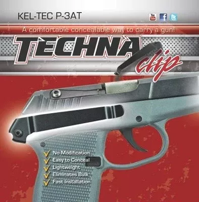 Techna Clip Handgun Retention – Clip Kel-tech P3at Right Side