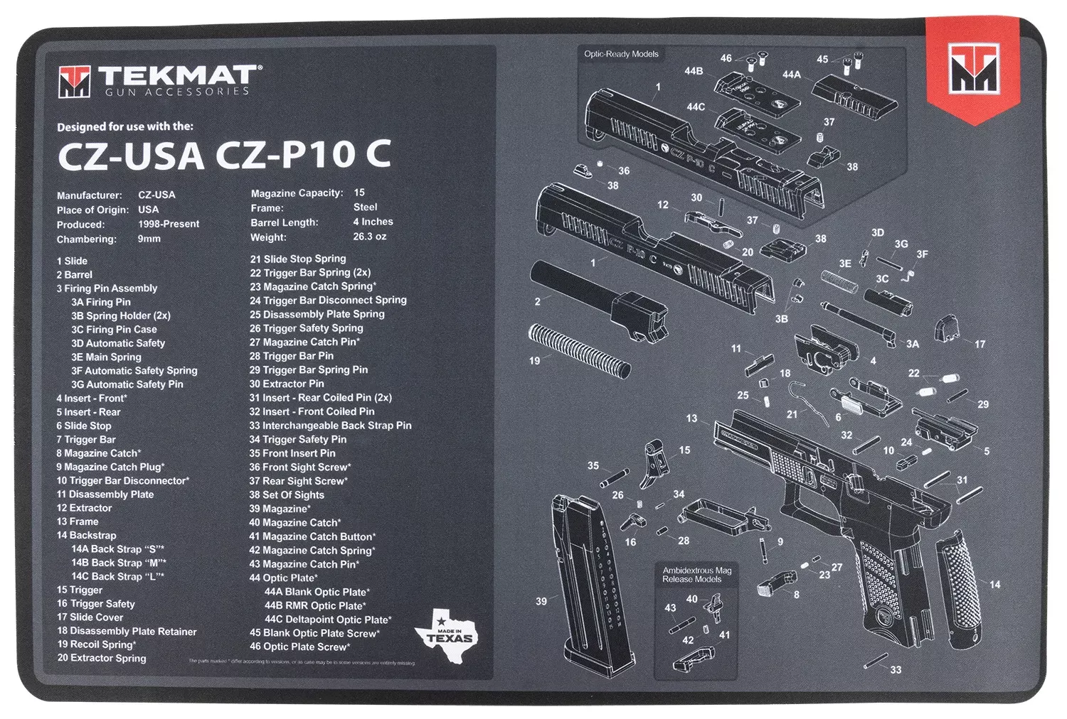 TekMat CZ P-10C Cleaning Mat