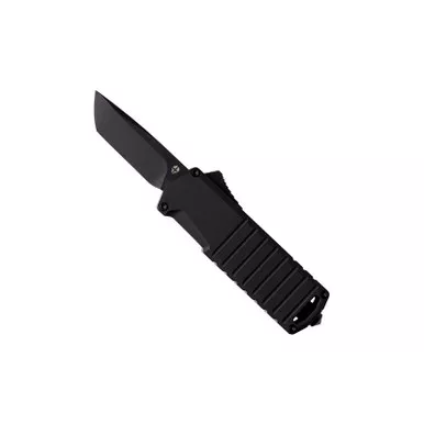 Tekto Knives A2 Badger Out-The-Front Automatic Knife 1.85" D2 Tanto Plain Edge Blade, 6061-T6 Aluminum Handle