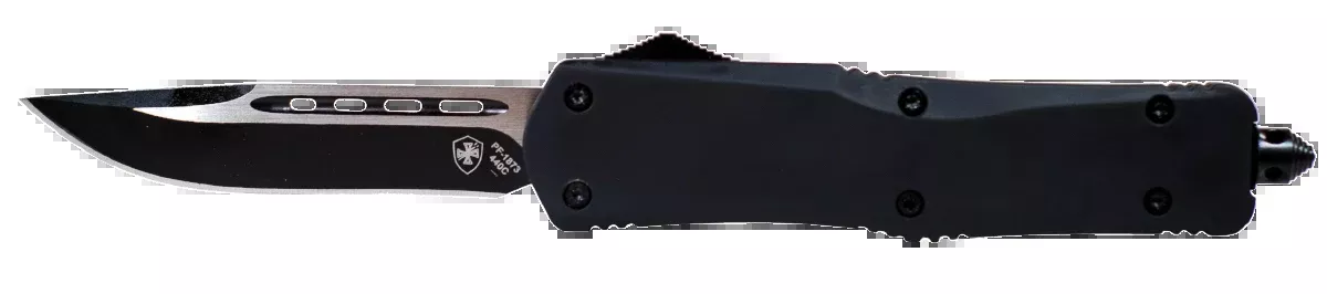 Templar Knife Black Rubber, Temp Lbr331Large Black RubberDrop Point 440c
