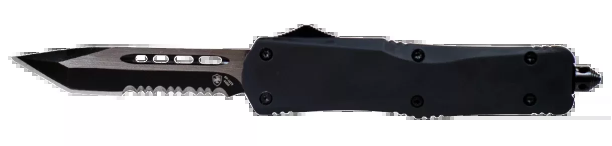 Templar Knife Black Rubber, Temp Sbr431 Small Black Rubber Dagger Serrated