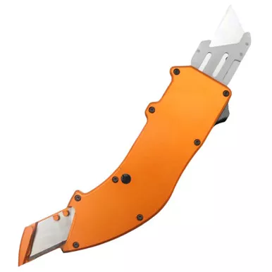 Templar Knife Squire Utility OTF Razor Plain Orange Anodized 5.38" Aluminum Handle