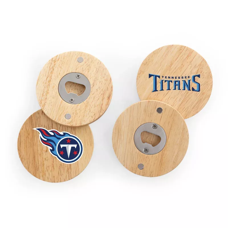 Tennessee Titans – Coasters with Bottle Openers Set of 4