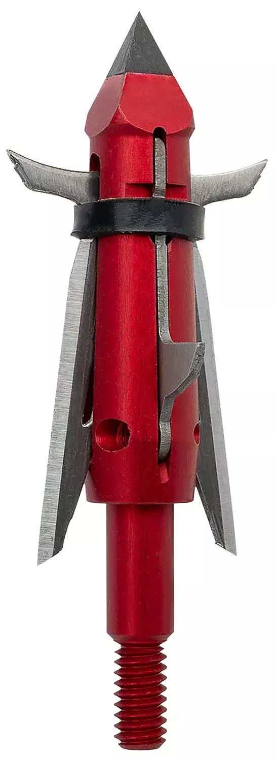 Tenpoint Nemesis Broadhead Chisel Tip 420 Stainless Steel Blades Red 100 Grain 3 Pack HEA8043
