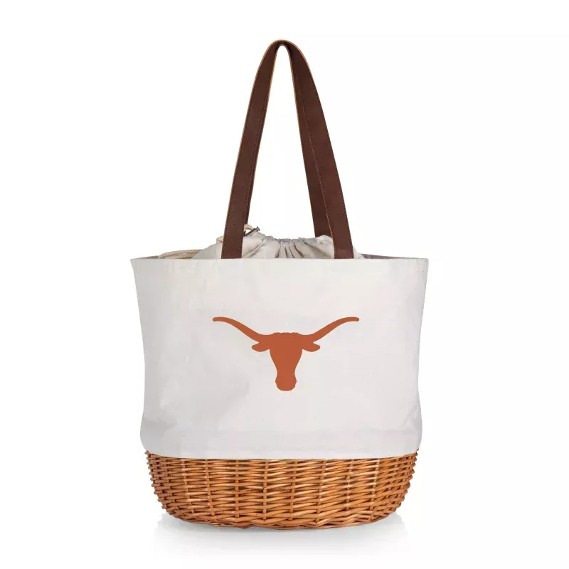 Texas Longhorns – Coronado Canvas and Willow Basket Tote