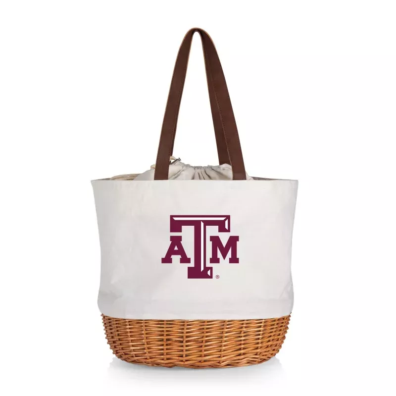 Texas A&M Aggies – Coronado Canvas and Willow Basket Tote
