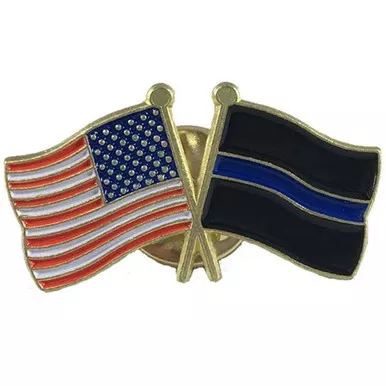 Thin Blue Line AM-TBL-PIN Flag Combination Pin, Individual