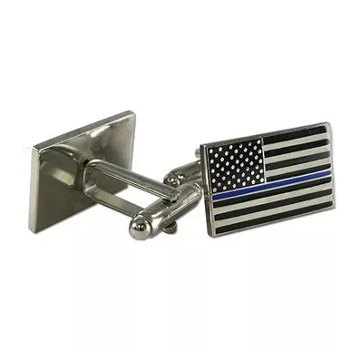 Thin Blue Line CUFF-TBLA Flag Cufflinks