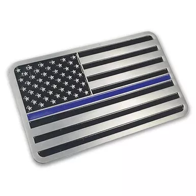 Thin Blue Line EMBLEM-TBL-AMERICAN American Flag Vehicle Emblem