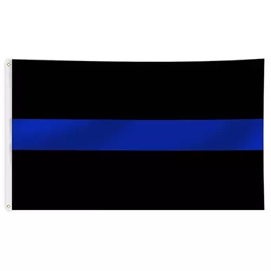 Thin Blue Line Flag with Grommets
