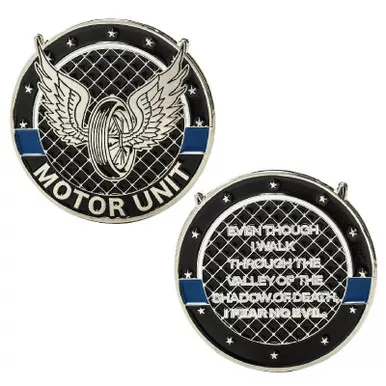 Thin Blue Line Motor Unit Challenge Coin
