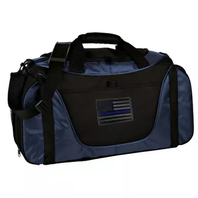 Thin Blue Line TWOTONE-DUFFEL-BL-BLK-SUBDUED Gym Duffle Bag